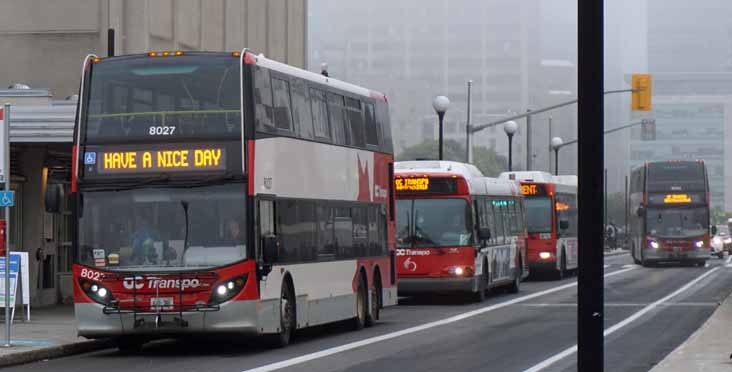 OC Transpo Alexander Dennis Enviro500 8027 & 8042